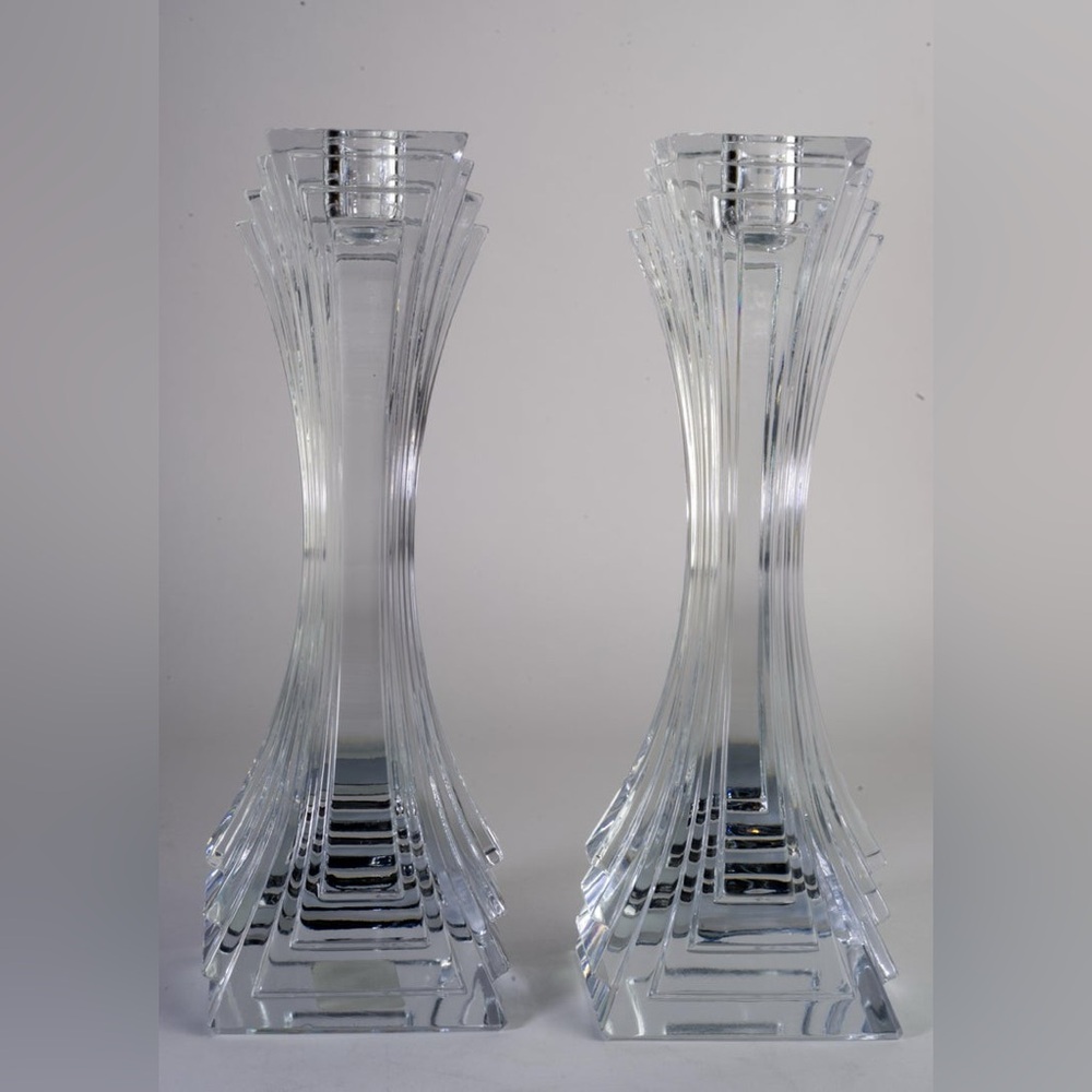 Vintage Mikasa Lead Crystal Candle Sticks